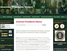 Tablet Screenshot of american-presidents-history.com